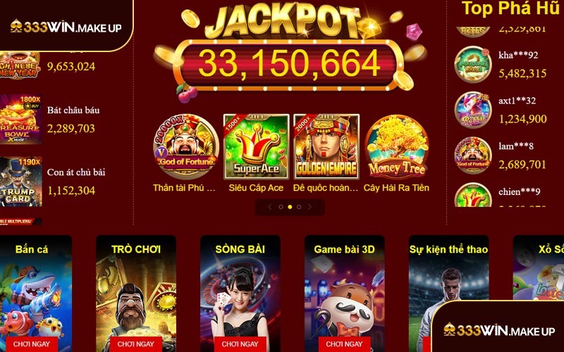 Giới thiệu 333WIN có nhiều tựa game hấp dẫn